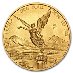 2014 Mexico 1 oz Gold Libertad BU