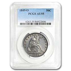1849-O Liberty Seated Half Dollar AU-55 PCGS