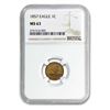 Image 1 : 1857 Flying Eagle Cent MS-63 NGC