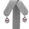 Image 1 : Elite Collection Lavender Freshwater Pearl Diamond Shepherd Dangle Earrings