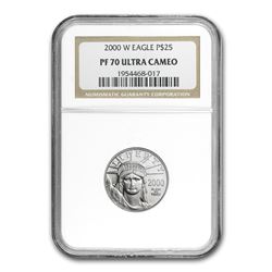 2000-W 1/4 oz Proof Platinum American Eagle PF-70 NGC