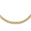 Image 1 : 14k Yellow Gold Polished Fancy Link Necklace - 18 in.