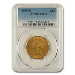 1895-O $10 Liberty Gold Eagle AU-55 PCGS