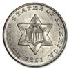 Image 1 : 1851 Three Cent Silver BU
