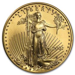 2001 1/2 oz Gold American Eagle BU