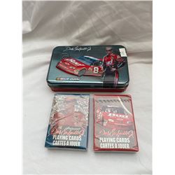 2 New decks of cards in tin