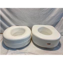 2 New Toilet seat risers