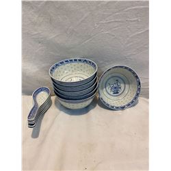 Rice Spoons and bowls