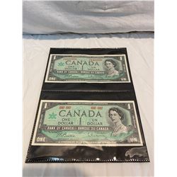 1967 $1 bill lot of 2