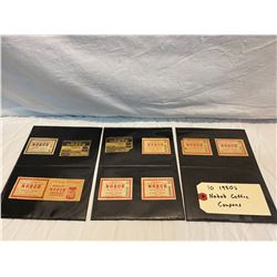 1950's Nabob coffee coupons