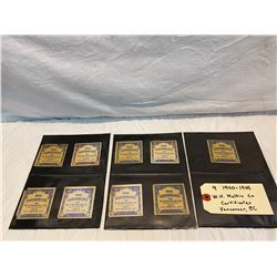 1940-1945 W.H.Malkin Co. Certificates