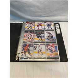 Binder with hockey cards