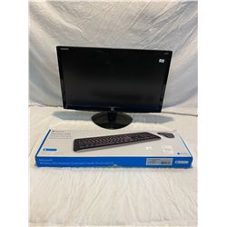 Keyboard and monitor