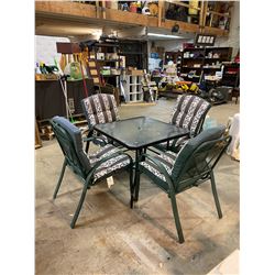 Patio table and 4 chairs