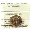 Image 1 : 1917-C Canada Gold Sovereign ICCS Certified MS-60. Coin is 22K and contains 0.2354oz fine gold.