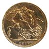 Image 2 : 1917-C Canada Gold Sovereign ICCS Certified MS-60. Coin is 22K and contains 0.2354oz fine gold.