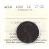 Image 1 : Newfoundland 1-cent 1888 ICCS Certified VF-30.