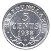 Image 2 : Newfoundland 5-cent 1938 ICCS Certified MS-62.