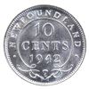 Image 2 : Newfoundland 10-cent 1942C ICCS Certified MS-63. Blast white coin.