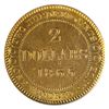 Image 3 : Newfoundland $2 Gold 1865 PCGS Certified AU-55. A Nice first year example of this highly sought afte