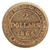 Image 2 : Newfoundland $2 Gold 1865 ICCS Certified EF-45. A nice first year issue!