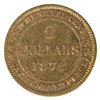 Image 2 : Newfoundland $2 Gold 1872 ICCS Certified F-15.