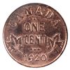 Image 2 : 1-cent 1920 Small ICCS Certified MS-65 Red. Nice radiant luster!