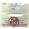 Image 1 : 1-cent 1932 ICCS Certified MS-64 Red. Nice bright red colour.