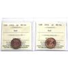 Image 1 : 1-cent 1932 & 1933 ICCS Certified MS-64 Red. 2pcs