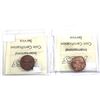 Image 2 : 1-cent 1932 & 1933 ICCS Certified MS-64 Red. 2pcs