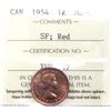 Image 1 : 1-cent 1954 SF ICCS Certified MS-65 RED!