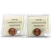 Image 2 : 1-cent 1978 & 1979 ICCS Certified MS-66 Red. 2pcs