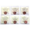 Image 2 : 1-cent 2002P, 2003P New Effigy, 2004, 2005, 2006 Non Magnetic & 2006 RCM Logo Non Magnetic ICCS Cert