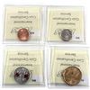 Image 2 : 1-cent Non-Magnetic, 10-cent, 25-cent Poppy & Saskatchewan Roughriders Dollar 2010 ICCS Certified MS
