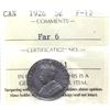 Image 1 : 5-cent 1926 Far 6 ICCS Certified F-12.