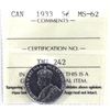 Image 1 : 5-cent 1933 ICCS Certified MS-62.