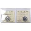 Image 1 : 5-cent 1951 Commemorative & 1951 Low Relief ICCS Certified MS-65. 2pcs