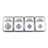 Image 1 : 1998 RCM 90th Anniversary Commemorative 5-cent, 10-cent, 25-cent & 50-cent Sterling Silver Proof NGC