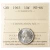 Image 1 : 10-cent 1962 & 1963 Both ICCS Certified MS-66. Lustrous coins with hints of natural toning throughou