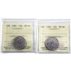 Image 1 : 25-cent 1981 & 1983 ICCS Certified MS-66. 2pcs
