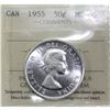 Image 1 : 50-cent 1955 ICCS Certified MS-65. Blast White.