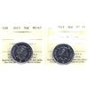 Image 1 : 50-cent 2015 & 2017 Coat of Arms ICCS Certified MS-67! 2pcs