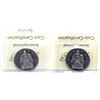 Image 2 : 50-cent 2015 & 2017 Coat of Arms ICCS Certified MS-67! 2pcs