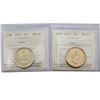Image 1 : Loon $1 2018 & 2019 ICCS Certified MS-67. 2pcs