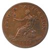 Image 2 : NS-19A1 1812 Trade and Navigation Half Penny Token,  "Engrailed Edge' in AU Condition.