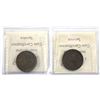 Image 2 : Pair of ICCS Certified Un Sous Bank tokens, Lot includes: LC-24A1 (BR# 679) in EF-45 & a LC-27A1 (BR