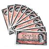 Image 1 : BC-38bA 10x Sequential 1954 Bank of Canada Modified Replacement $2, Beattie-Rasminsky S/N: *B/B00119