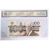 Image 2 : BC-60aA-i 1988 Bank of Canada Replacement $100, Clear Back Position Number, Thiessen-Crow S/N: AJX33