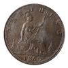Image 2 : Great Britain 1860 Queen Victoria Farthing, Laureate Head, Beaded Border. In uncirculated condition.