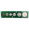 Image 2 : RCM 1954 SF Proof-Like set in green acrylic Capital holder.  Full red 1-cent with some light cameo p